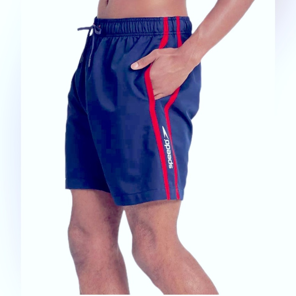 Speedo 8" Colorblock Swim Trunk Shorts Men's Size Small (NWT)